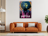 Voodoo Child Jimi Hendrix - Glass Wall Art